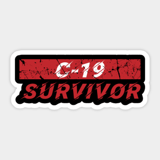 covid 19 survivor Sticker